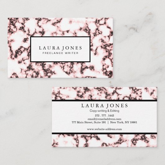 Beruflicher Marmor Visitenkarte (Vorne/Hinten)