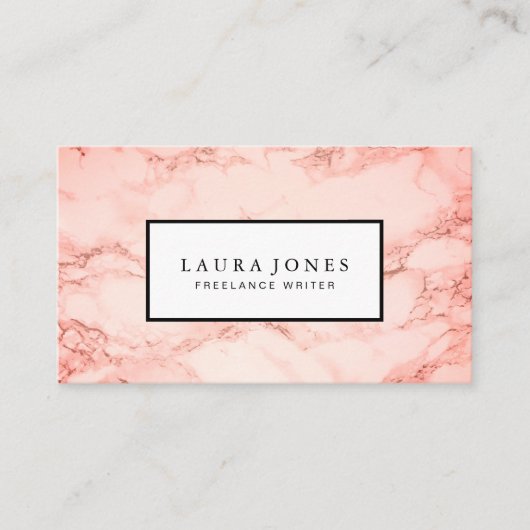 Beruflicher Marmor Visitenkarte (Vorderseite)