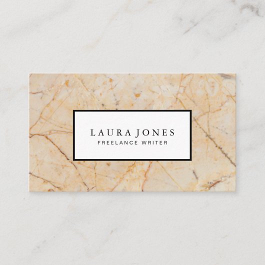 Beruflicher Marmor Visitenkarte (Vorderseite)