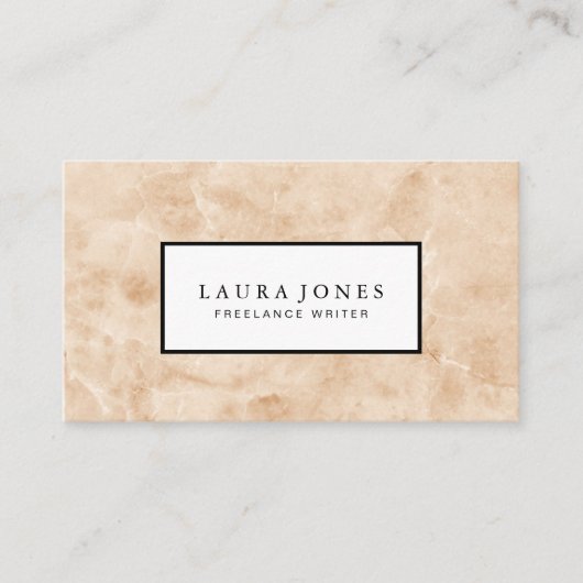 Beruflicher Marmor Visitenkarte (Vorderseite)
