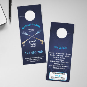 Beruflicher Maskulindruck Wash Power waschen Türanhänger