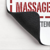 Beruflicher Massage-Therapeut Mousepad (Ecke)