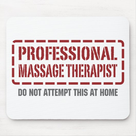 Beruflicher Massage-Therapeut Mousepad (Vorne)