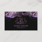 Beruflicher Massagetherapeut Lotus CHIROPRACTOR Visitenkarte (Vorderseite)