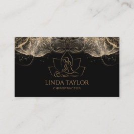 Beruflicher Massagetherapeut Lotus CHIROPRACTOR Visitenkarte