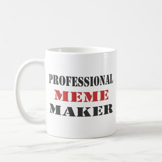 Beruflicher Meme Hersteller Kaffeetasse (Links)