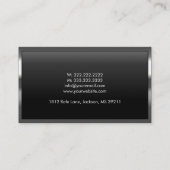 Beruflicher Metallgrenzmagier Visitenkarte (Rückseite)