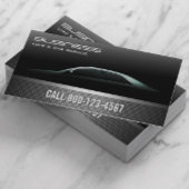 Beruflicher Metallic Limo & Taxi Service Visitenkarte