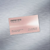 Beruflicher Metallic Look Magnetische Visitenkarte (Beispiel)