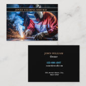 Beruflicher Metallschweißer, Fabrikation, AN Visitenkarte (Vorne/Hinten)