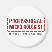 Beruflicher Mikrobiologe Magnet (Vorne)