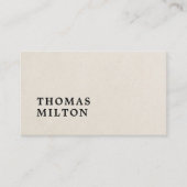 Beruflicher Minimal Simple Consultant Visitenkarte (Vorderseite)