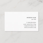 Beruflicher Minimal Texture Blue White Consultant Visitenkarte (Rückseite)