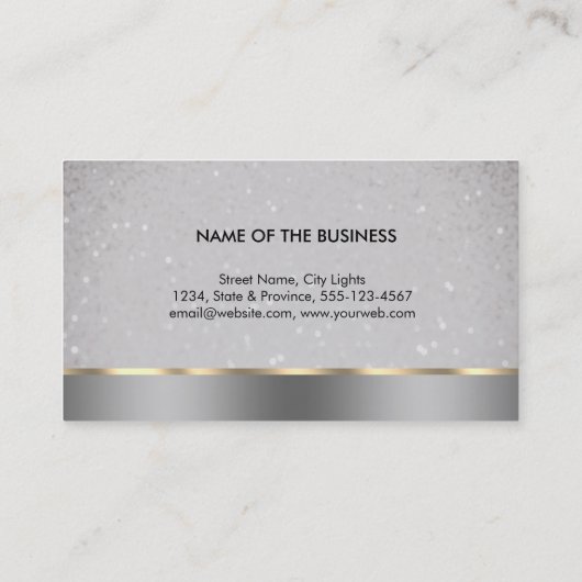 Beruflicher Minimal Visitenkarte (Rückseite)