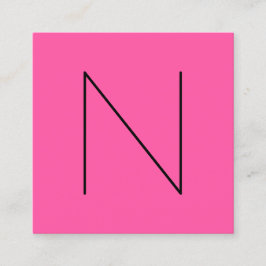 Beruflicher minimaler mit Monogramm Rosen-Modus Quadratische Visitenkarte