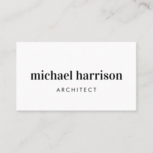 Beruflicher minimaler moderner QR-Code Visitenkarte (Vorderseite)