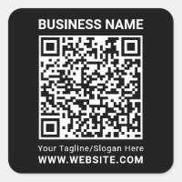Beruflicher, minimaler schwarzer QR-Code