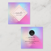 Beruflicher Minimalismus Quadratische Visitenkarte (Vorne/Hinten)