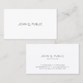 Beruflicher Minimalistischer Designer Schlicht Visitenkarte (Vorne/Hinten)