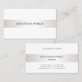 Beruflicher Minimalistischer Elegant Design Chic S Visitenkarte (Vorne/Hinten)
