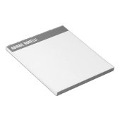 Beruflicher minimalistischer, feiner hellgrau notizblock (angewinkelt)