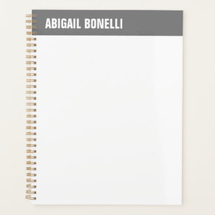 Beruflicher minimalistischer, feiner hellgrau planer