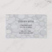 Beruflicher Minimalistischer Fluss Rock Hintergrun Visitenkarte (Rückseite)