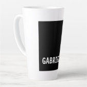 Beruflicher minimalistischer individuelle Name Sch Milchtasse (Linke Ecke)