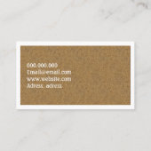 beruflicher Minimalistischer Kraftweißrahmen Visitenkarte (Rückseite)