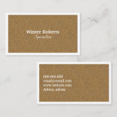 beruflicher Minimalistischer Kraftweißrahmen Visitenkarte (Vorne/Hinten)