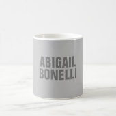 Beruflicher minimalistischer, moderner Grauname Kaffeetasse (Mittel)