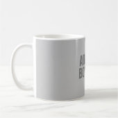 Beruflicher minimalistischer, moderner Grauname Kaffeetasse (Links)