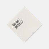 Beruflicher minimalistischer, moderner Grauname Serviette (Ecke)