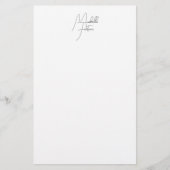 Beruflicher minimalistischer moderner Handschrifte Briefpapier (Vorderseite)