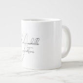 Beruflicher minimalistischer moderner Handschrifte Jumbo-Tasse (Vorderseite Rechts)