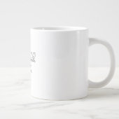 Beruflicher minimalistischer moderner Handschrifte Jumbo-Tasse (Rechts)