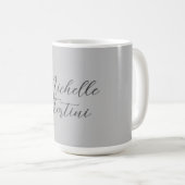 Beruflicher minimalistischer moderner Handschrifte Kaffeetasse (VorderseiteRechts)