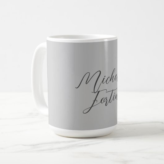 Beruflicher minimalistischer moderner Handschrifte Kaffeetasse (Vorderseite Links)