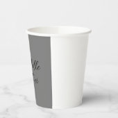 Beruflicher minimalistischer moderner Handschrifte Pappbecher (Links)