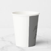 Beruflicher minimalistischer moderner Handschrifte Pappbecher (Rechts)