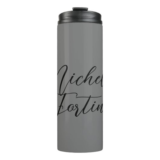 Beruflicher minimalistischer moderner Handschrifte Thermosbecher (Vorderseite)