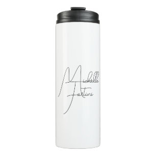 Beruflicher minimalistischer moderner Handschrifte Thermosbecher