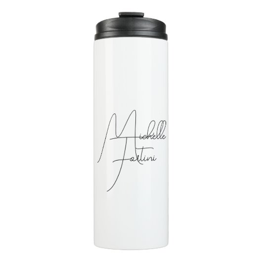 Beruflicher minimalistischer moderner Handschrifte Thermosbecher (Vorderseite)