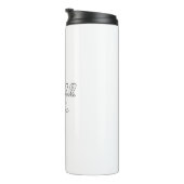 Beruflicher minimalistischer moderner Handschrifte Thermosbecher (Nach rechts gedreht)