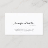 Beruflicher Minimalistischer moderner Visitenkarte (Vorderseite)