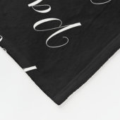 Beruflicher Minimalistischer Name Personalisiert Fleecedecke (Ecke)