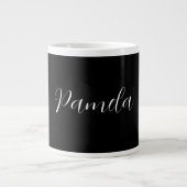 Beruflicher Minimalistischer Name Personalisiert Jumbo-Tasse (Vorderseite)