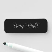 Beruflicher Minimalistischer Name Personalisiert Namensschild (Beispiel)