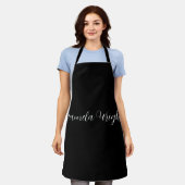 Beruflicher Minimalistischer Name Personalisiert Schürze (Getragen)