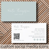 Beruflicher Minimalistischer QR-Code Visitenkarte